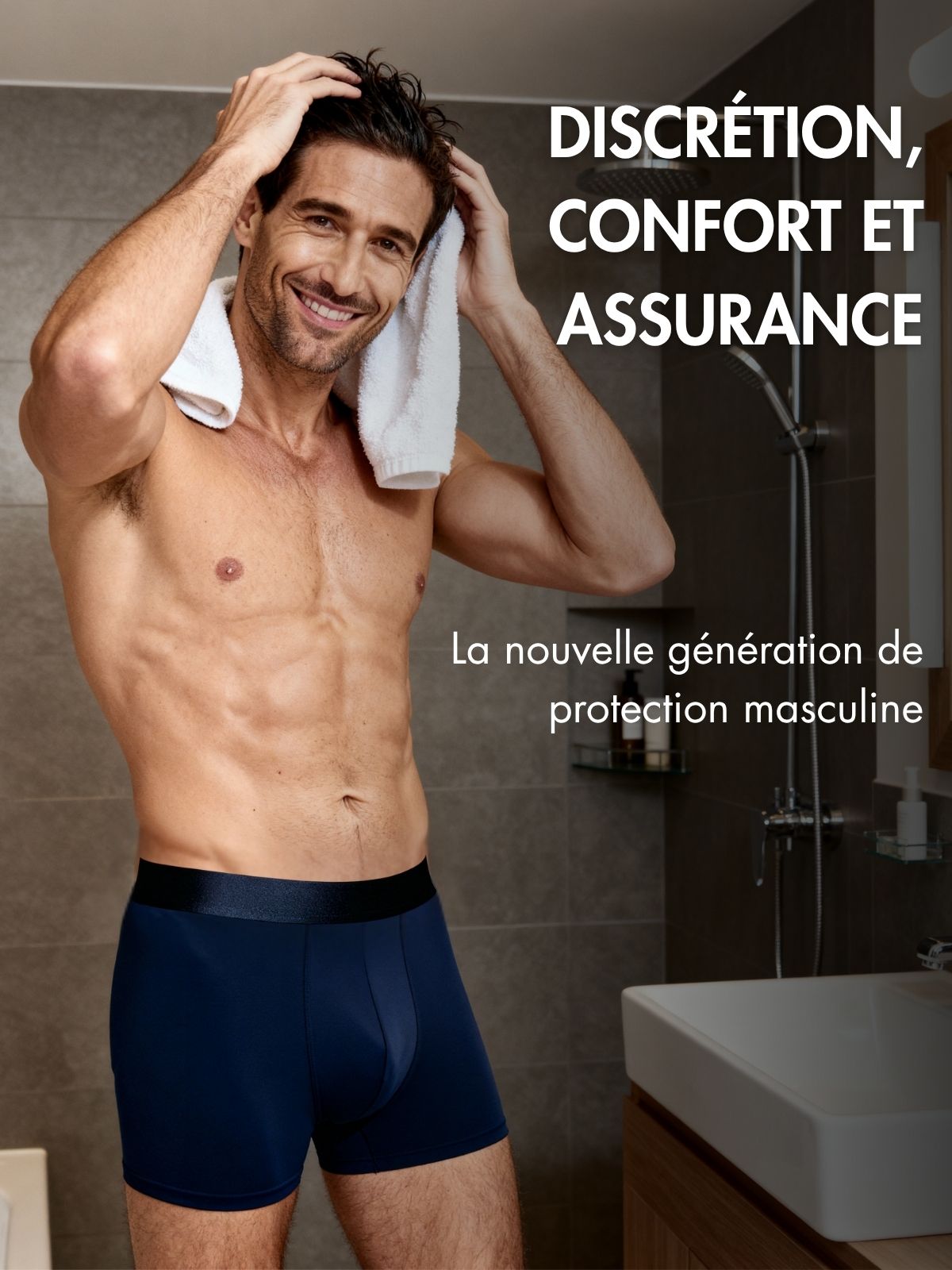 Boxer absorbant fuites urinaires légères Homme