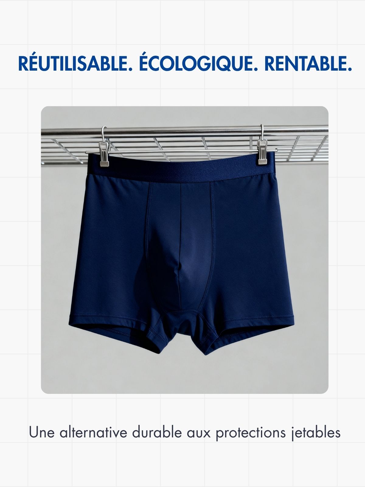 Boxer absorbant fuites urinaires légères Homme