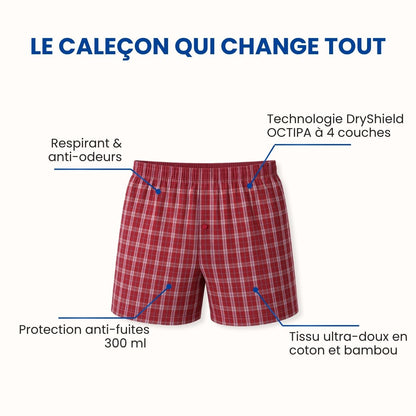 Caleçon d'incontinence ultra-absorbant Homme