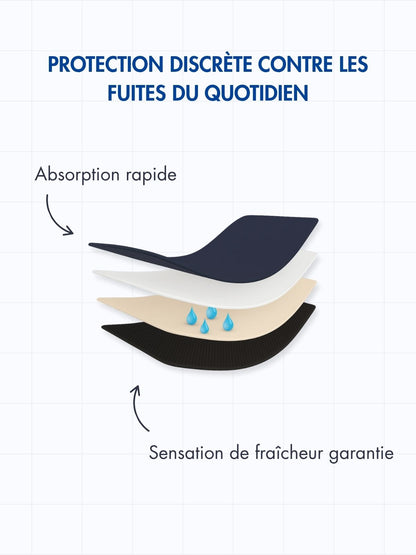 Culottes confort fuites urinaires (Lot de 3)