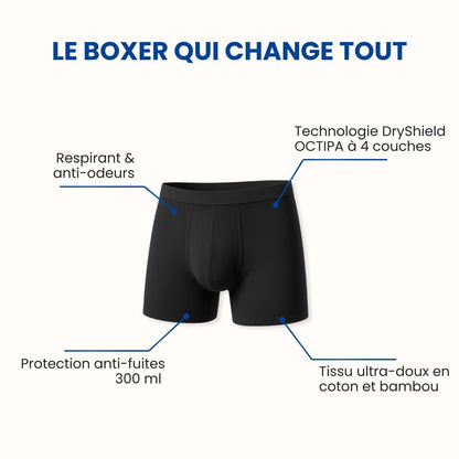 Boxer d’incontinence ultra-absorbant Homme