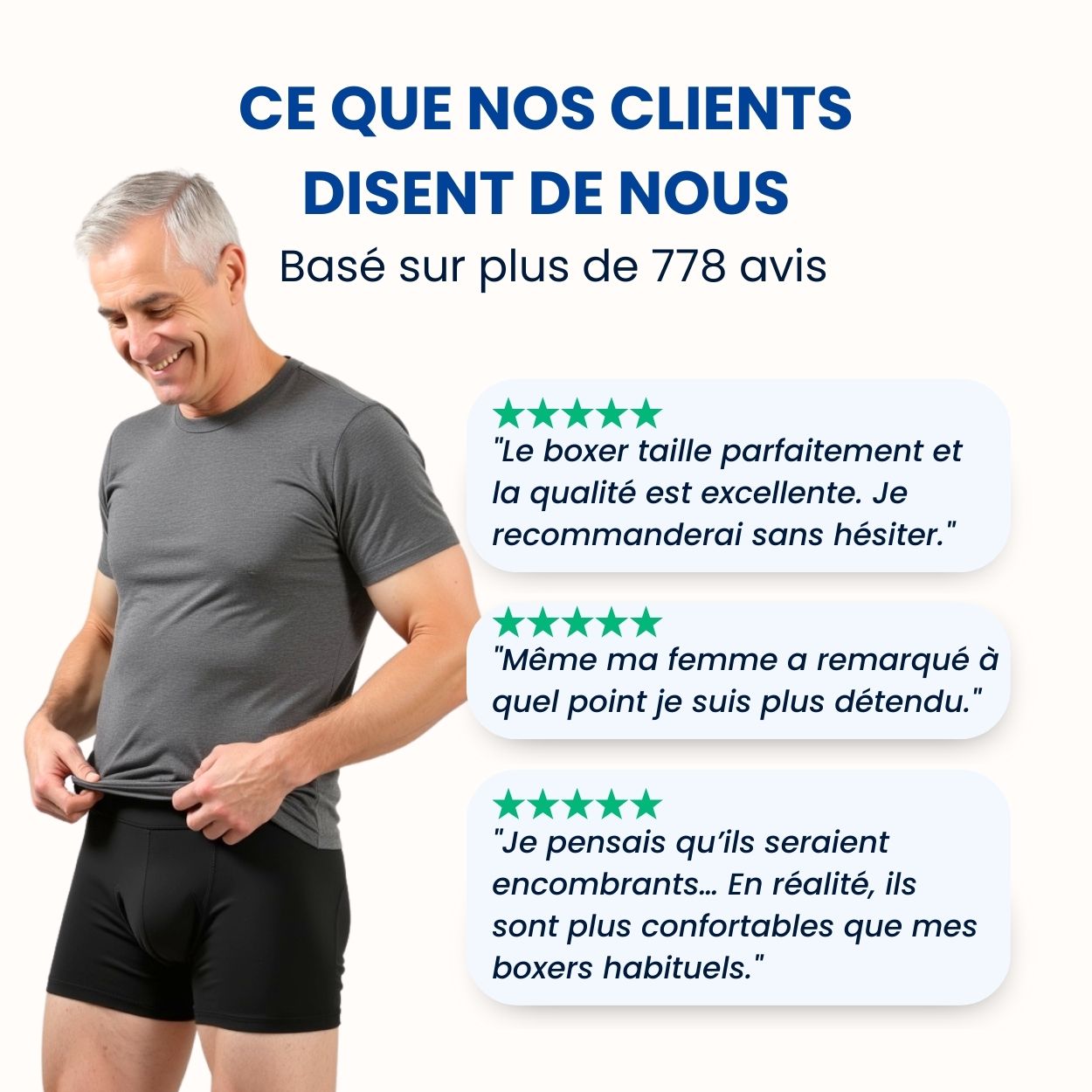 Boxer d’incontinence ultra-absorbant Homme