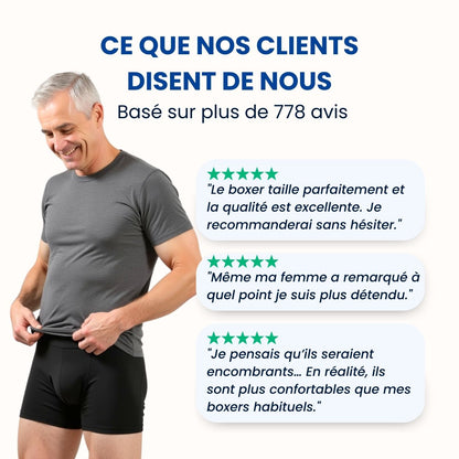 Boxer d’incontinence ultra-absorbant Homme