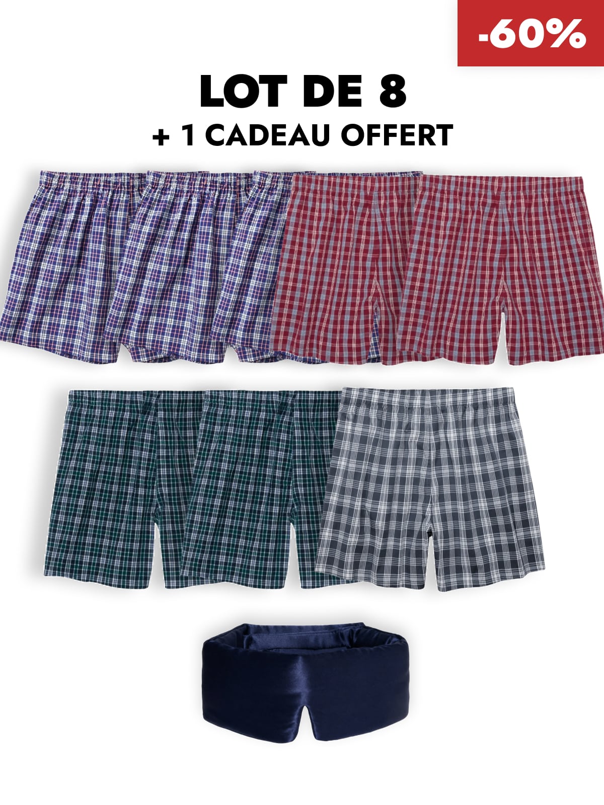 Pack Nuit Black Friday - Caleçon d'incontinence ultra-absorbant Homme