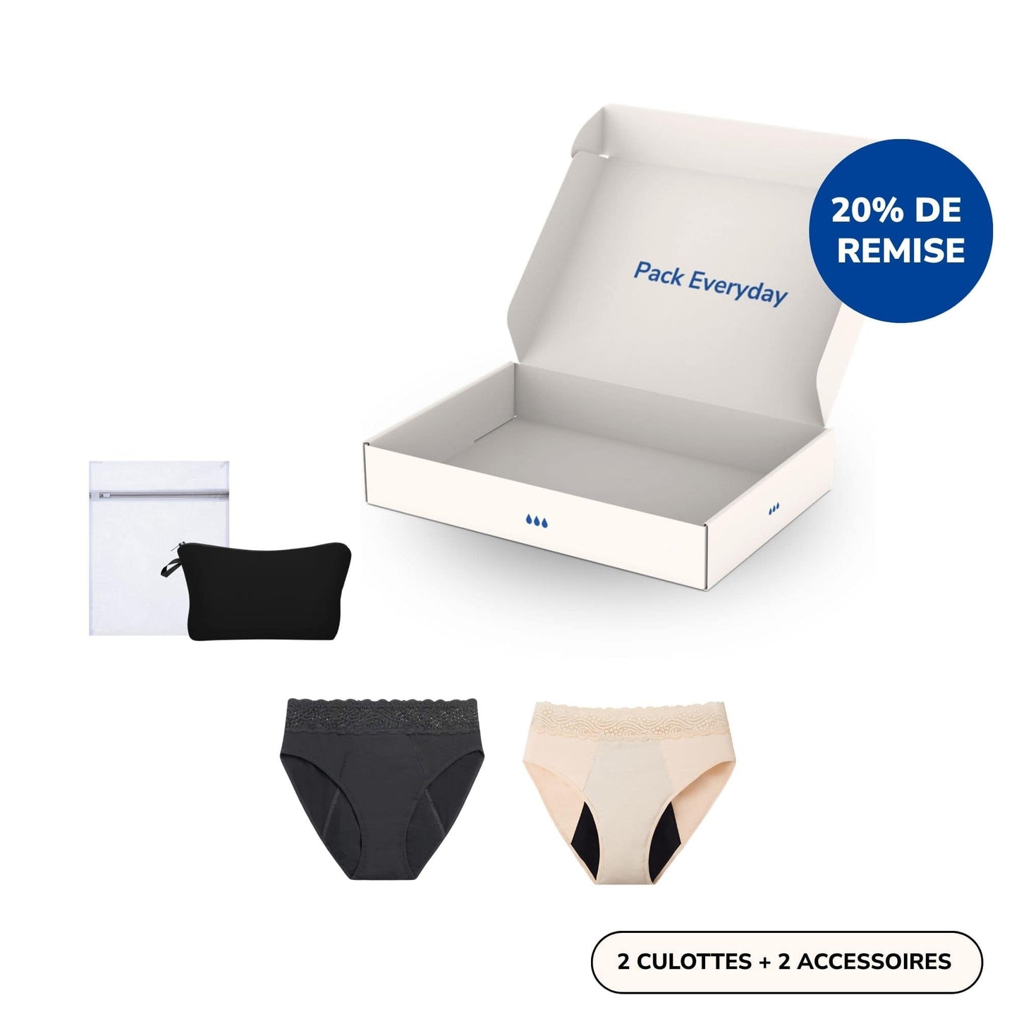 Pack Everyday -  Taille Haute Dentelles