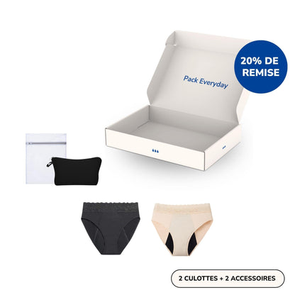 Pack Everyday -  Taille Haute Dentelles