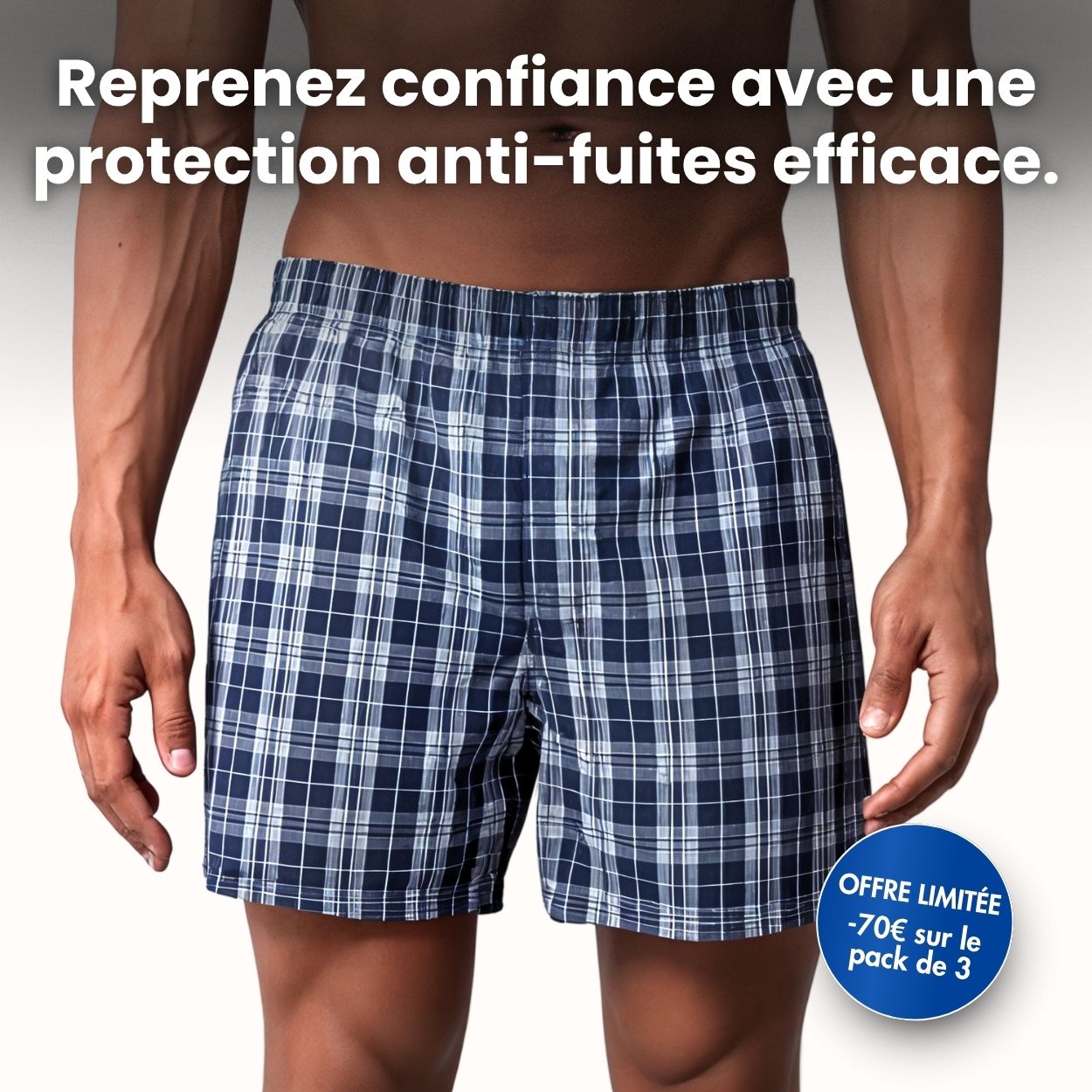 Caleçon d'incontinence ultra-absorbant Homme