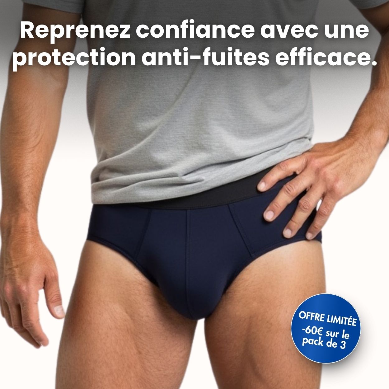 Slip d’incontinence ultra-absorbant Homme