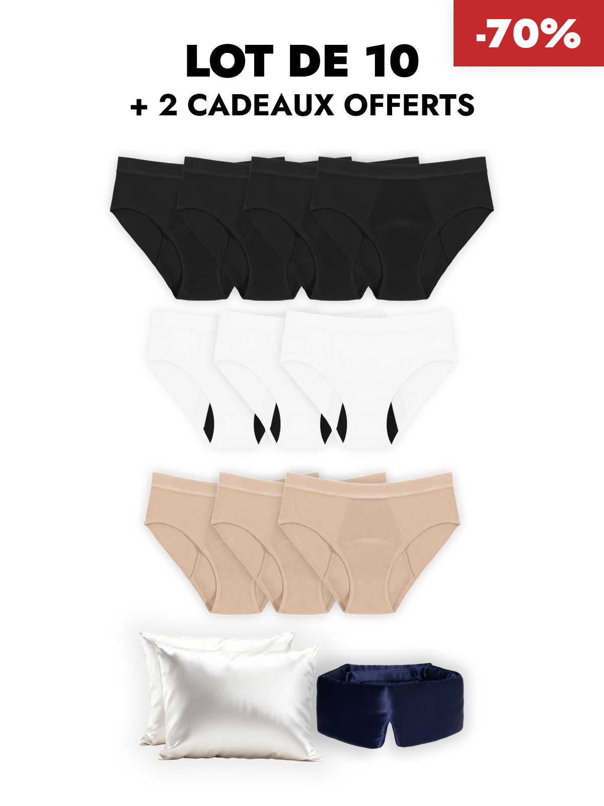 Pack Nuit Black Friday - Culottes d’incontinence ultra-absorbantes